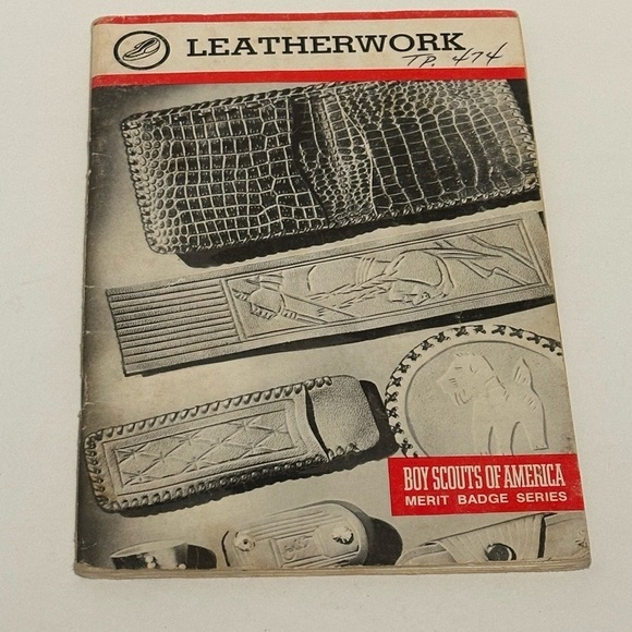 Vintage Boy Scouts of America Leatherworks Merit Badge Series Handbook - Picture 1 of 6